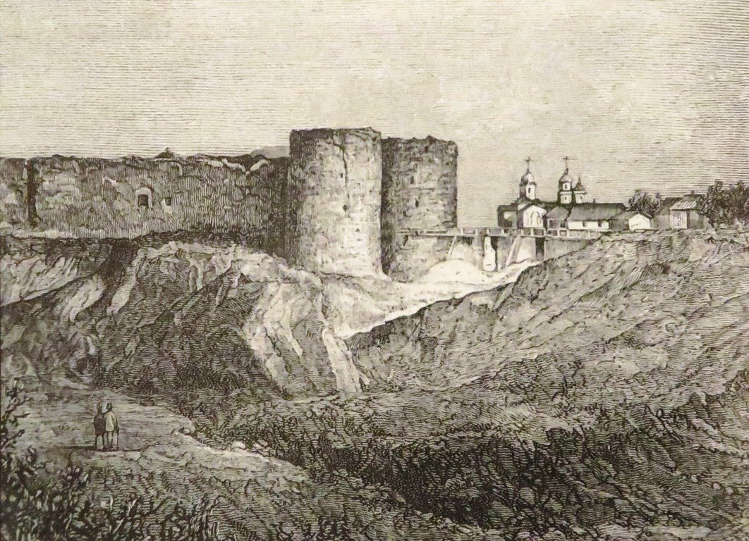 Крепость Копорье в конце 19 века (иллюстрация из «Живописной России»)